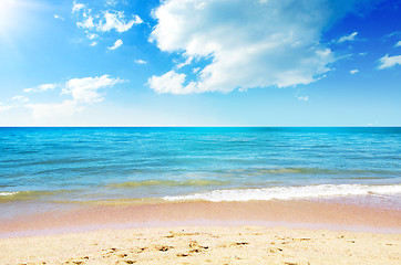 Image showing sand of beach thailand sea