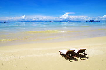 Image showing  beach and tropical sea