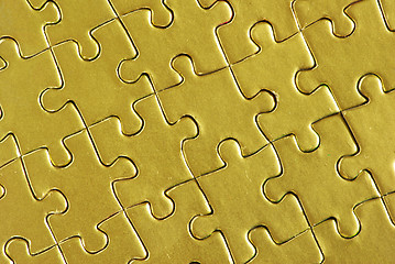 Image showing gold puzzle 