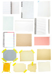 Image showing collection of old note paper