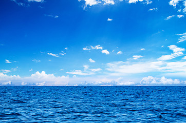 Image showing ocean and perfect sky