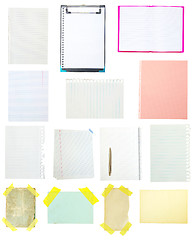 Image showing collection of old note paper