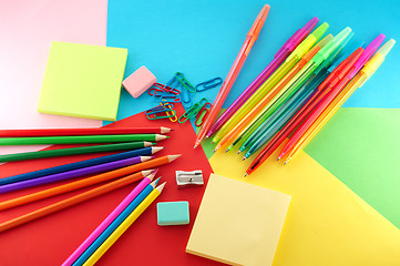 Image showing Assortment of stationery