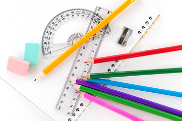 Image showing Assortment of stationery