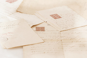 Image showing very old handwritten text contract