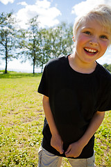 Image showing Boy outdoors