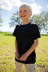 Image showing Boy outdoors