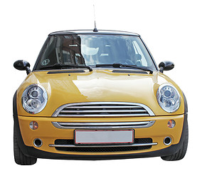 Image showing Mini Yellow Car