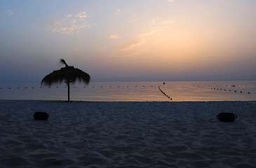 Image showing Gorgeous sunrise over sea