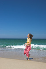 Image showing Woman at the beach