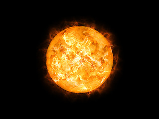 Image showing sun in space