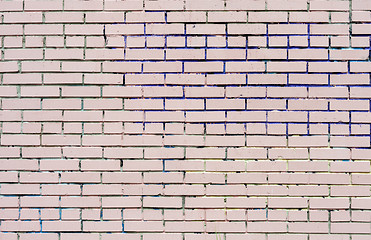 Image showing Clean Pink Brick Wall