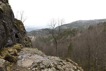 Image showing small plateau in the mountains of norway