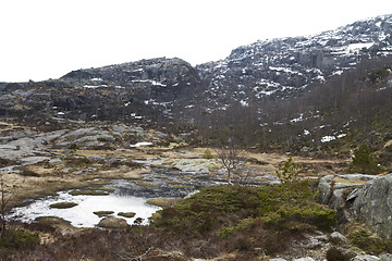 Image showing rough landscape in the mountains of norway