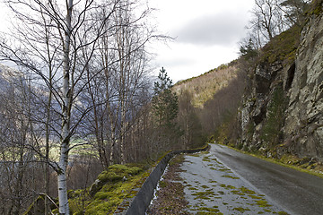 Image showing run-down road in rural landscape