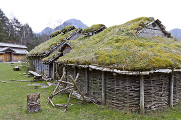 Image showing rebuild historic house in norway