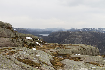 Image showing rough landscape in the mountains of norway