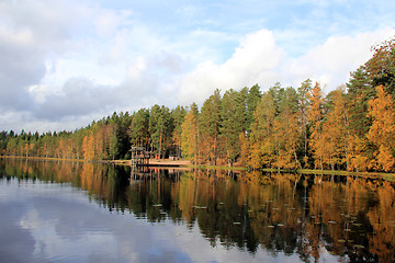 Image showing Empty Beach in Autumn