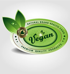 Image showing Vegan  label/sticker/emblem/icon