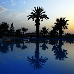 Image showing Sunrise on beach