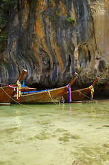 Image showing boats in sea Thailand