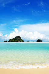 Image showing beach and tropical sea