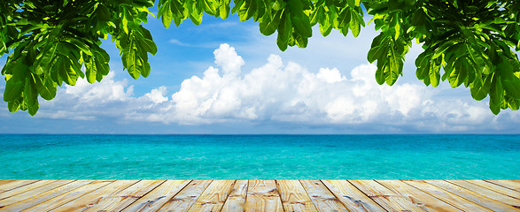 Image showing beach and tropical sea