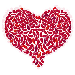 Image showing Large red romantic heart