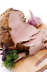 Image showing Pork Roast and Slices