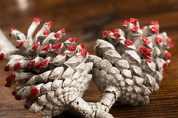 Image showing Christmas pine cone