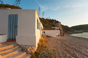 Image showing Old fishing houses