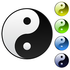 Image showing Background yin-yang symbol