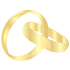 Image showing Gold wedding rings