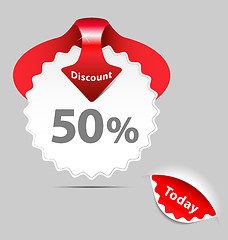 Image showing Discount sale labels