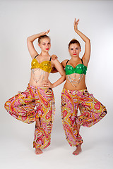 Image showing Two belly dancers