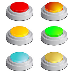 Image showing Set of buttons