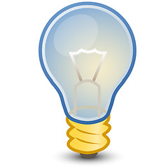Image showing Light bulb web icon