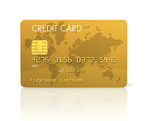 Image showing Gold credit card