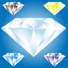 Image showing Vector illustration of diamond icon