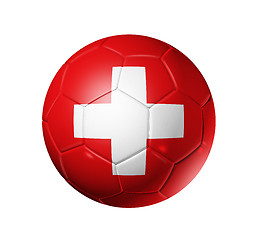 Image showing Soccer football ball with Switzerland flag