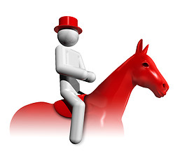 Image showing Equestrian Dressage 3D symbol