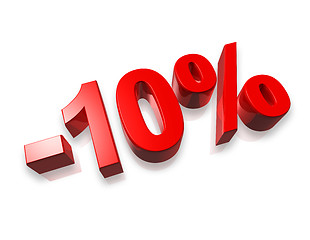 Image showing 10% ten percent