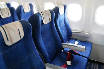 Image showing Airplane interior