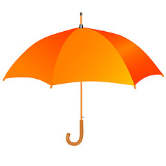 Image showing Orange umbrella icon