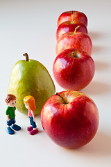 Image showing Girl and Boy Discussing Healthy Nutrition