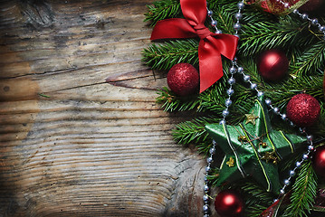 Image showing Christmas Wooden Background