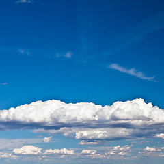 Image showing Blue Sky with White Clouds