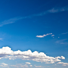 Image showing Blue Sky with White Clouds