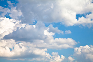 Image showing Blue Sky with White Clouds