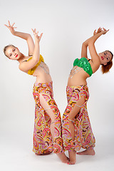 Image showing Two belly dancers